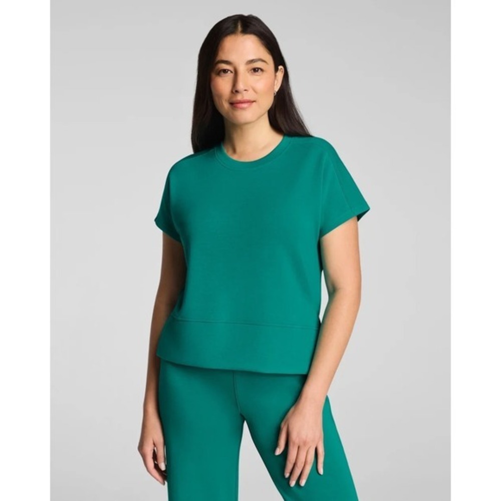 SPANX AirEssentials® Crewneck Tee NWOT jade